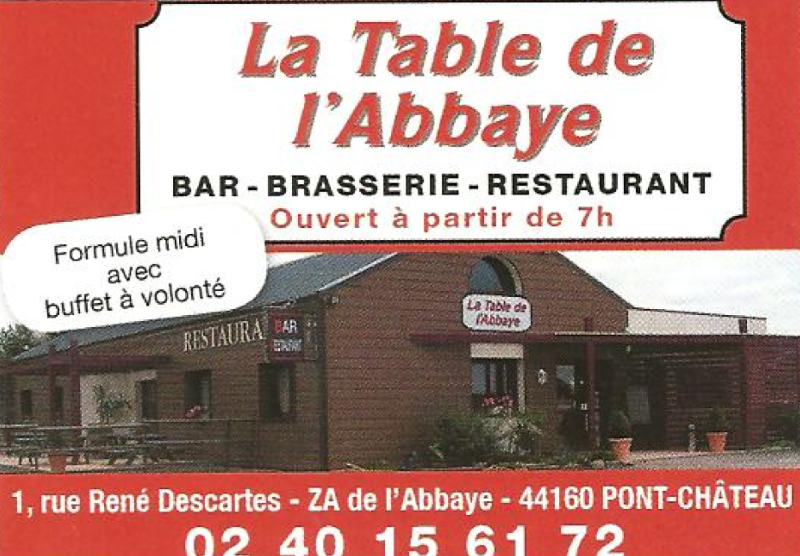 La table de l'abbaye restaurant dans la zone industrielle de Pontchâteau