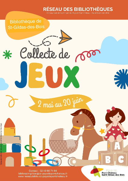 Collecte de jeux et jouets   