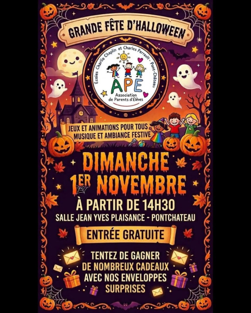 Grande fête d'halloween