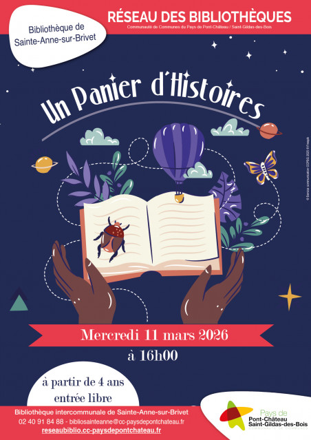 Heure du conte un panier d'histoires