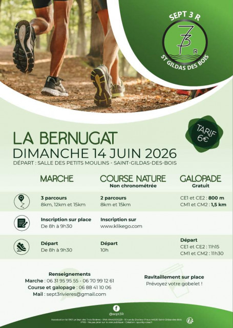 La Bernugat marche course nature galopade 