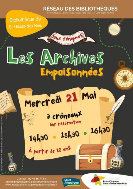 les archives empoisonnées jeux d'énigmes
