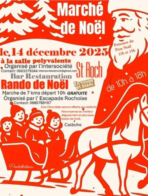Marché et rando de Noël à St Roch 