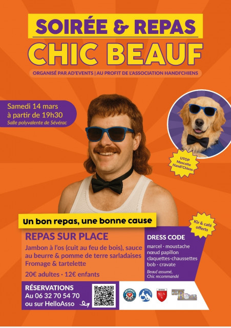 Soirée et repas chic beauf