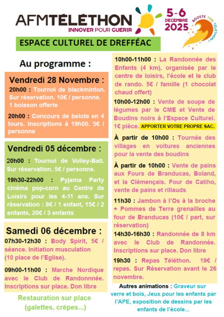 Téléthon à Drefféac