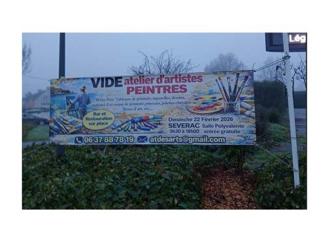 Vide atelier des artistes peintres