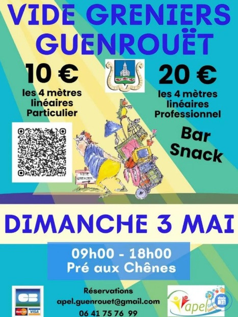 Vide grenier à Guenrouët