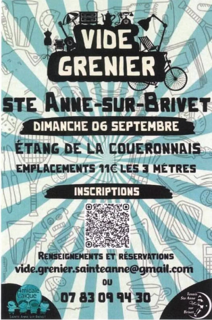 vide grenier à Ste Anne