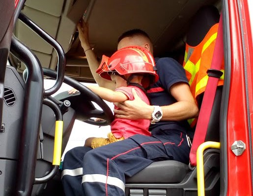 Visite caserne de pompiers