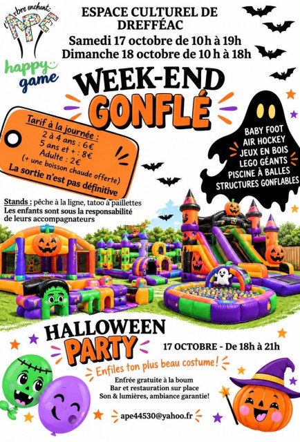 Week-end gonflé Halloween party 