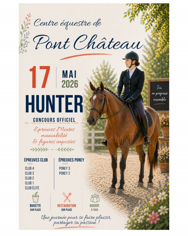 Concours officiel hunter épreuves club et poney
