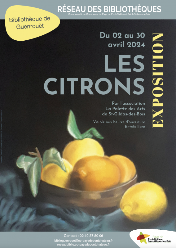 Exposition de peintures les citrons 