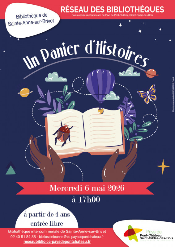 Heure du conte un panier d'histoires