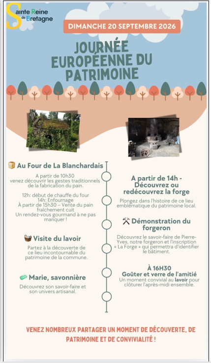 Journée du Patrimoine à Ste Reine de Bretagne - © Journée du Patrimoine à Ste Reine de Bretagne Journée du Patrimoine à Ste Reine de Bretagne
