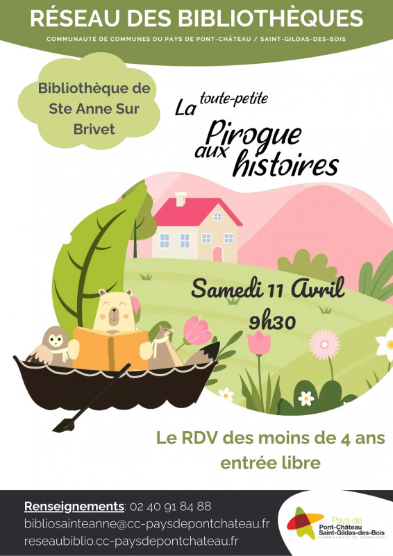 La toute petite pirogue aux histoires - © bibliothèque intercommunale La toute petite pirogue aux histoires