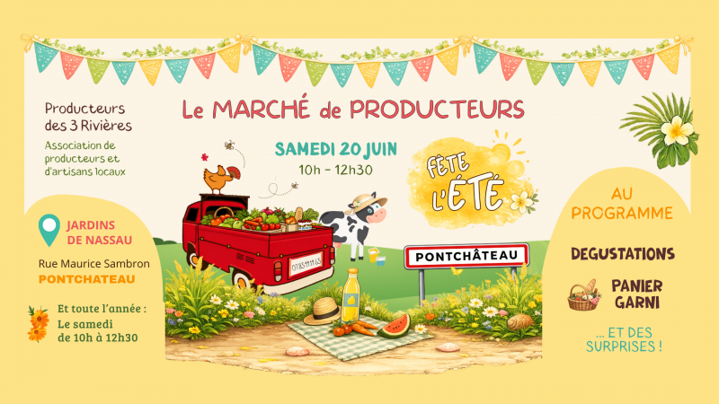 le marché des producteurs - © Mairie de Pont-Château le marché des producteurs