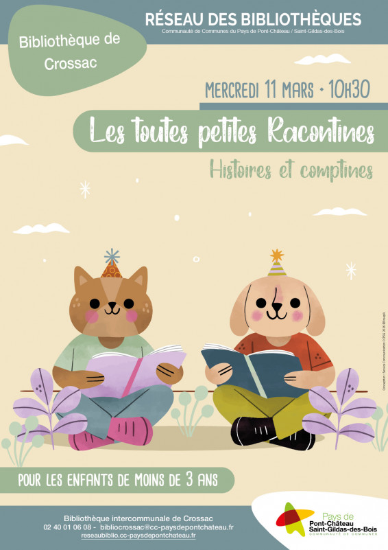 Les toutes petites racontines - © bibliothèque intercommunale Les toutes petites racontines