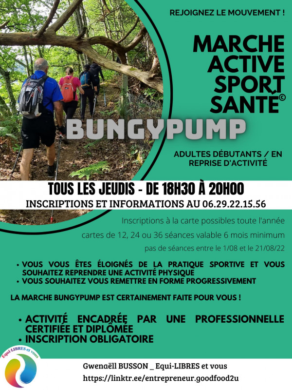 Marche active bungypump adultes