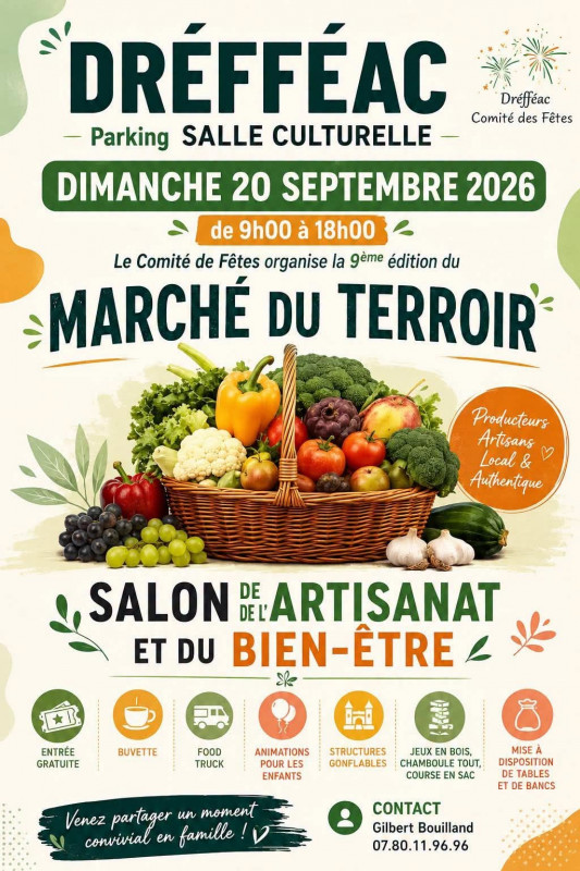 marchĂ© du terroir - © DrĂ©ffĂ©ac comitĂ© des fĂȘtes marchĂ© du terroir