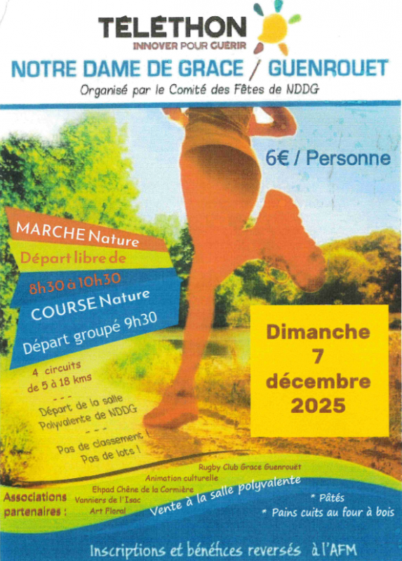 Marche et course au profit du Téléthon