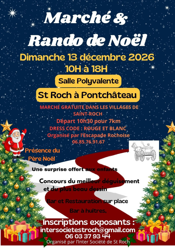 Marché et rando de Noël à St Roch 