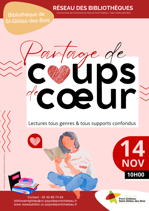 partage de coups de coeur - © bibliothèque intercommunale partage de coups de coeur