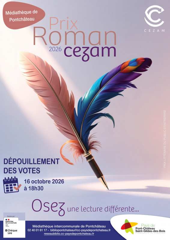 Prix Roman Cezam - © bibliothèque intercommunale Prix Roman Cezam