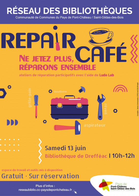 Repair cafĂ© - © bibliothèque intercommunale Repair cafĂ©