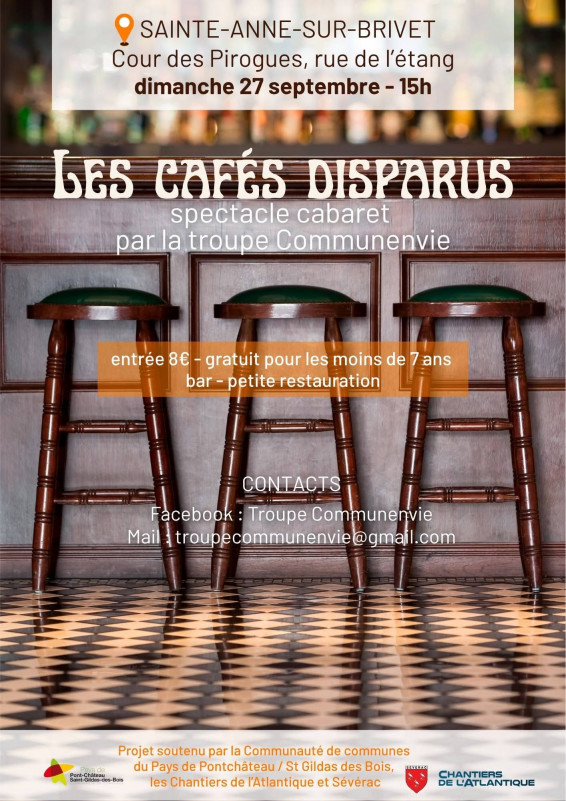 Spectacle cabaret les cafés disparus 