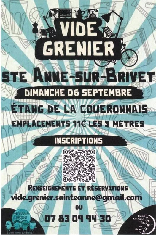 vide grenier à Ste Anne