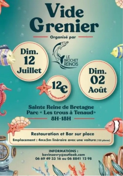 Vide grenier Ă Ste Reine de Bretagne - © Brochet reinois Vide grenier Ă Ste Reine de Bretagne