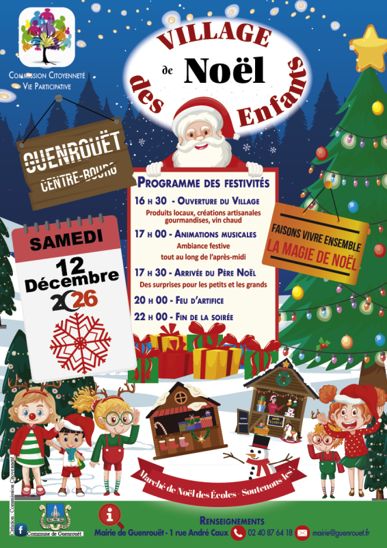 Village de Noël à Guenrouët - © Mairie de Guenrouët Village de Noël à Guenrouët
